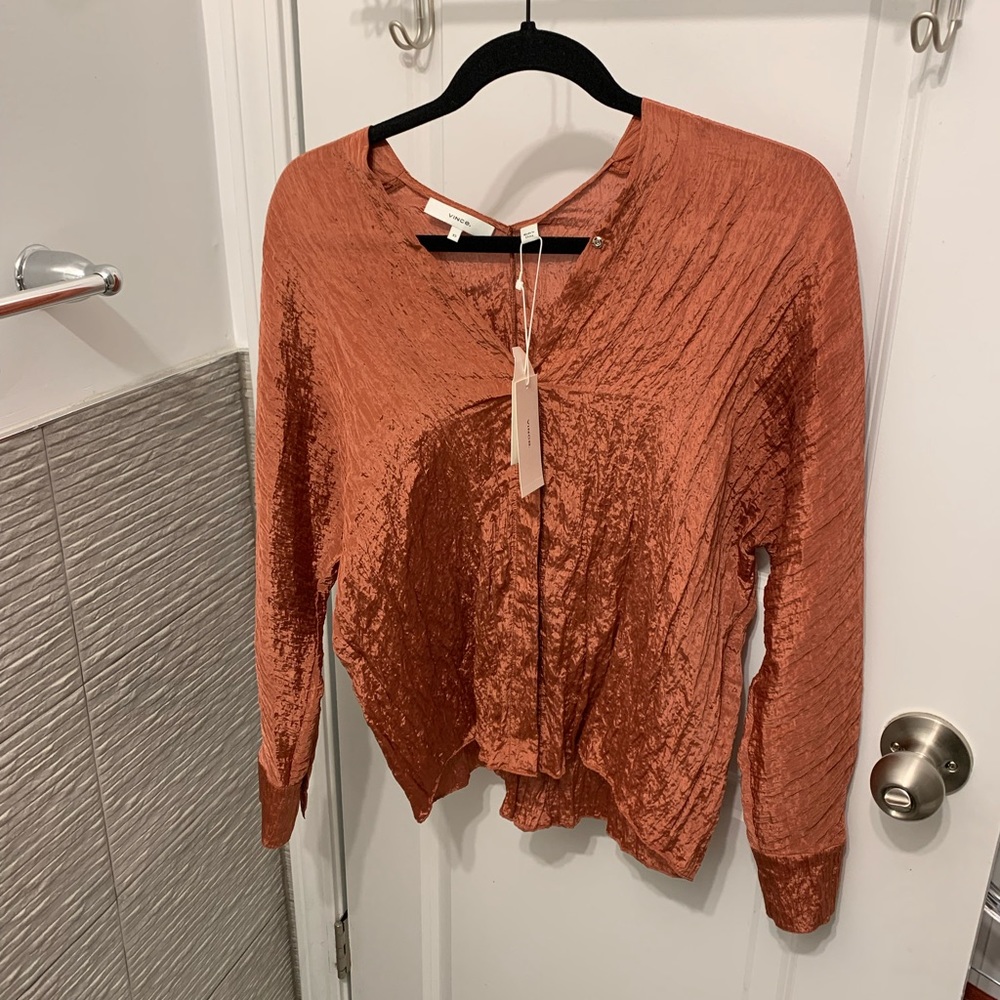 Vince rust blouse
